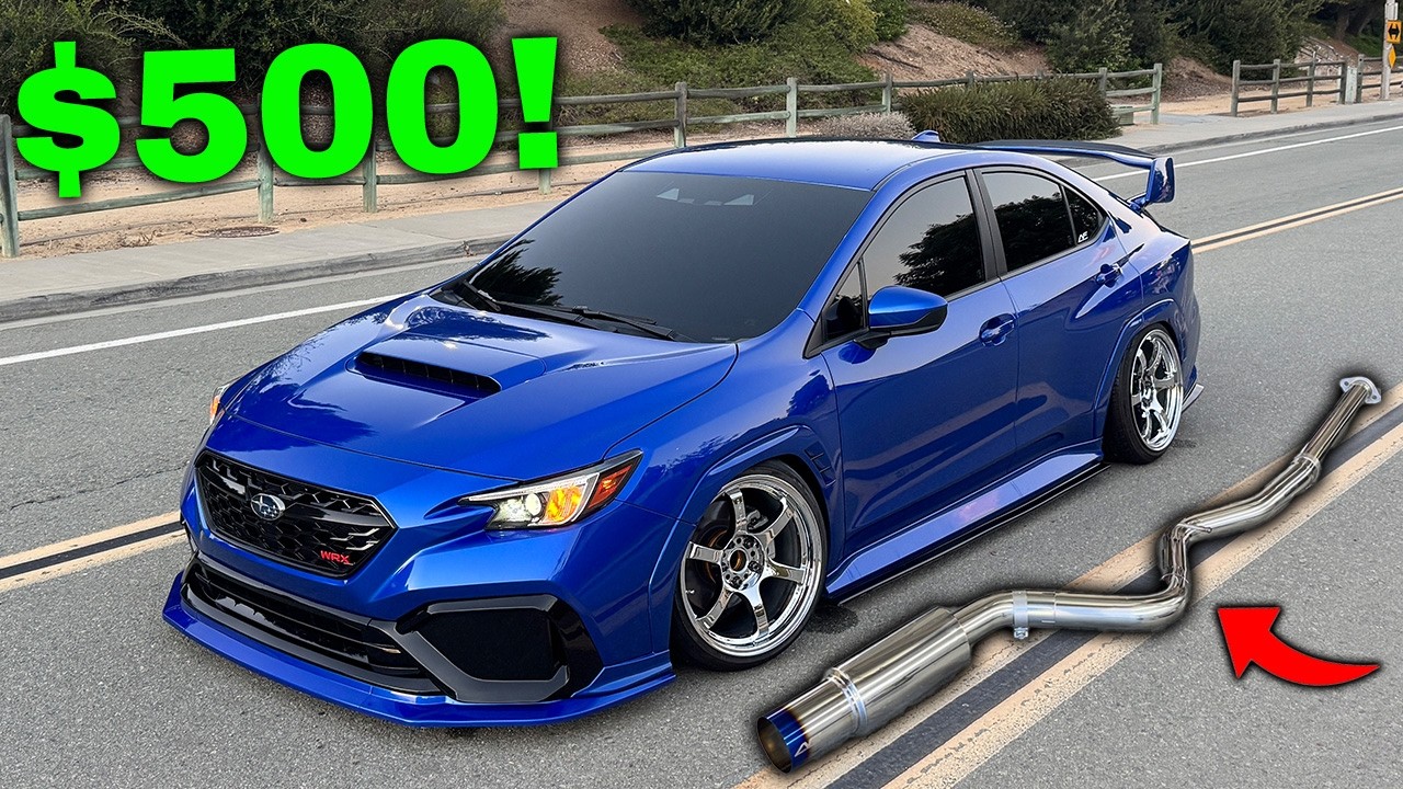 Установка одностороннего выхлопа на мой VB WRX!