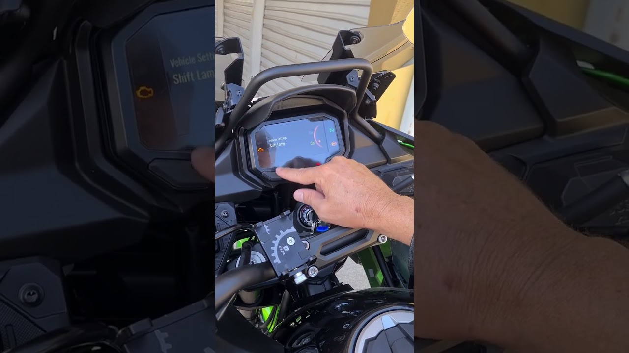 Ensinando a mexer no novo painel TFT da nova Kawasaki Versys 650 2023