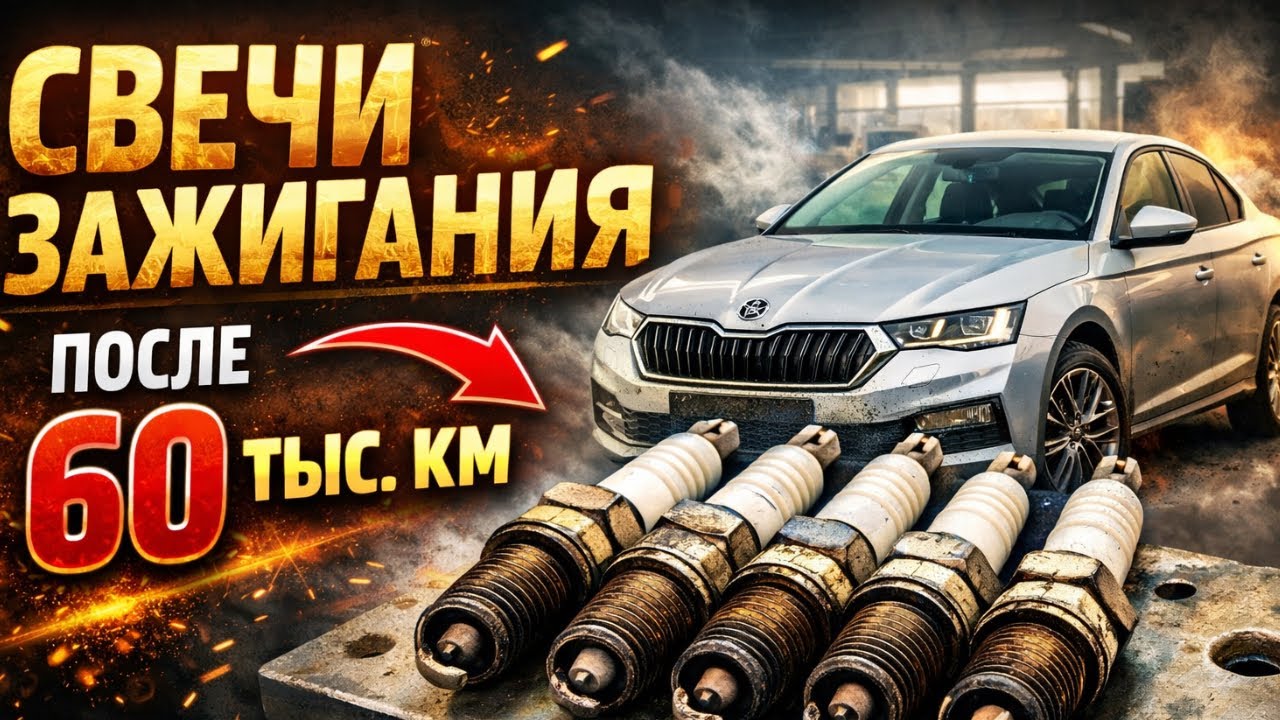 Skoda Octavia A8 2020г свечи после 60 тыс км