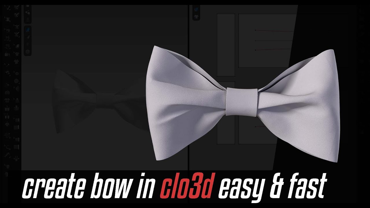 create bow in #clo3d easy & fast !!