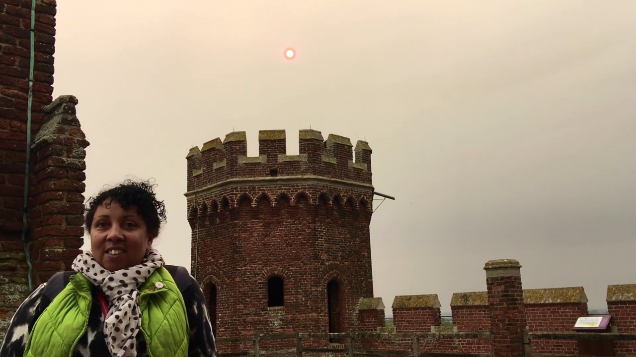 Tattershall Castle, Lincolnshire. October 8th 2018 National Trust Orange Sun