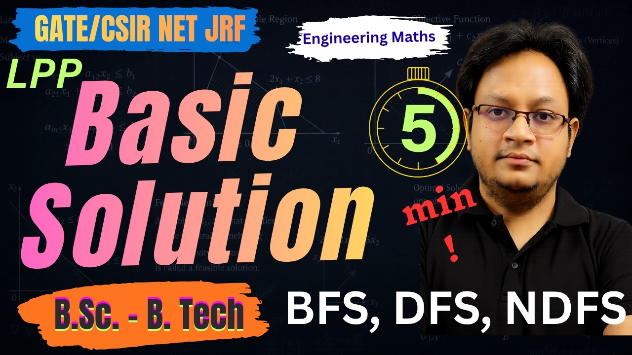 Basic Feasible Solution in Lpp | Basic Feasible Solution | Degenerate Basic Feasible Solution | LPP