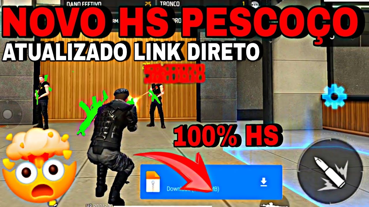 NOVO HS PESCOÇO AIMBOT ANT BAN  😱 100% HS DOWNLOAD HS PESCOÇO FF LINK DIRETO
