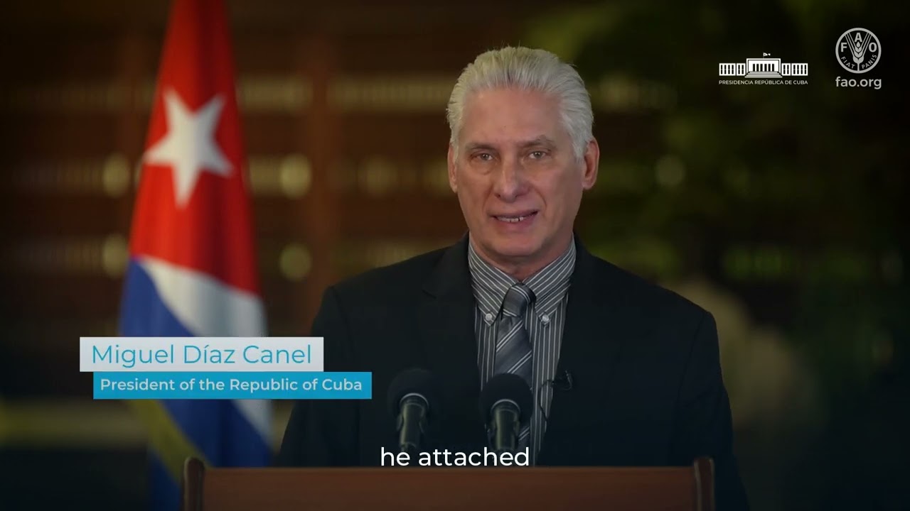 Presidente Díaz-Canel en el Foro Mundial de la Alimentación 2025: 80 años de cooperación con la FAO