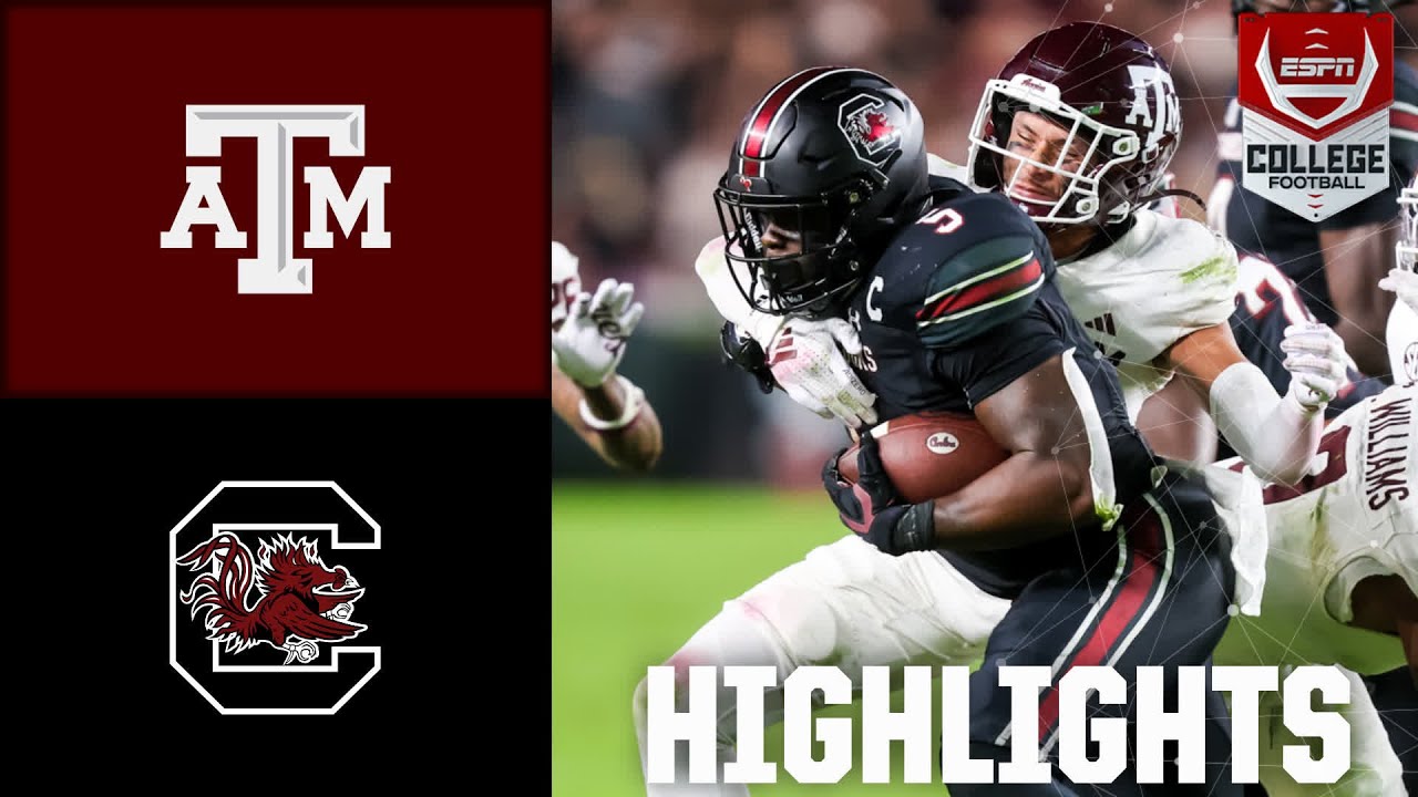 Texas A&M Aggies против South Carolina Gamecocks | Полные обзоры матча | ESPN College Football