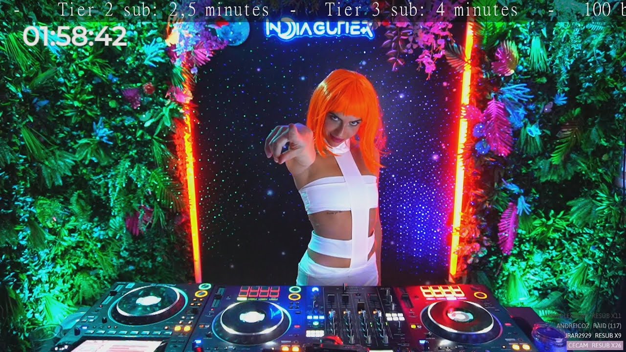 India Gutier - Melodic Techno & Progressive House Mix / #leeloodallas ASMR VISUAL