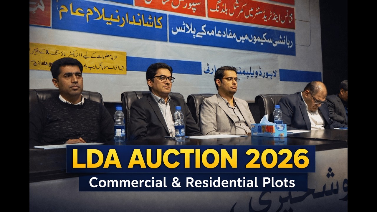 LDA First Public Auction 2026 | Commercial & Residential Plots – Expo Centre Lahore