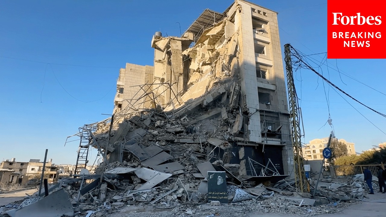 Heavy Damage Following Israeli Airstrikes In Beirut, Lebanon