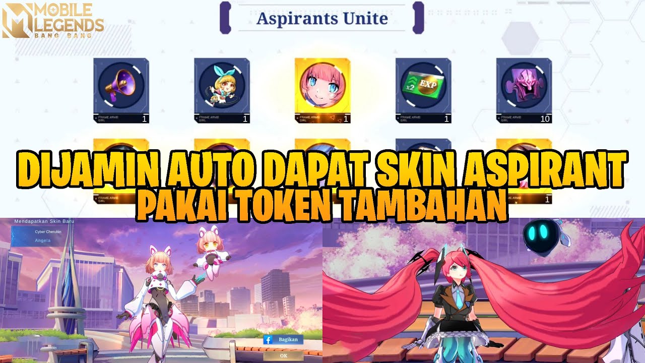 LANJUT GACHA ASPIRANT PAKAI TOKEN TAMBAHAN - DIJAMIN AUTO DAPAT SKIN ASPIRANT NYA! MOBILE LEGENDS