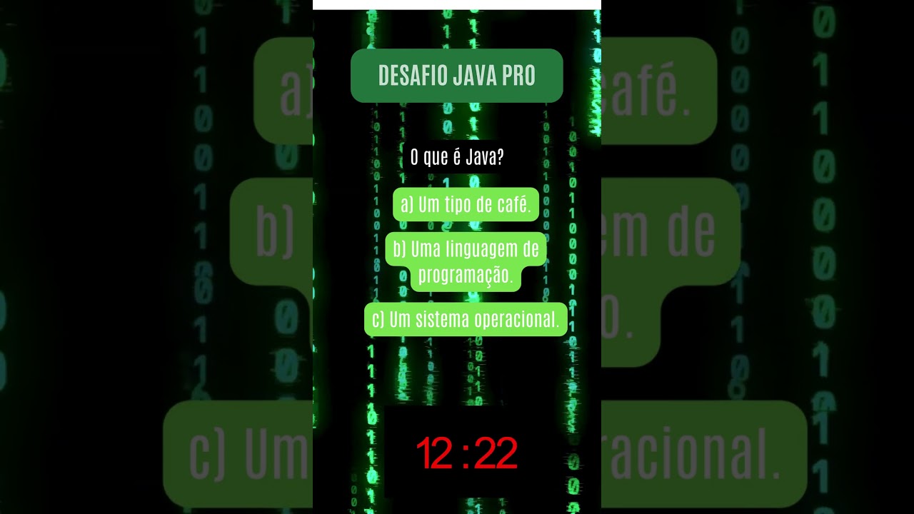 Desafio de Programa&ccedil;&atilde;o: O que &eacute; Java?