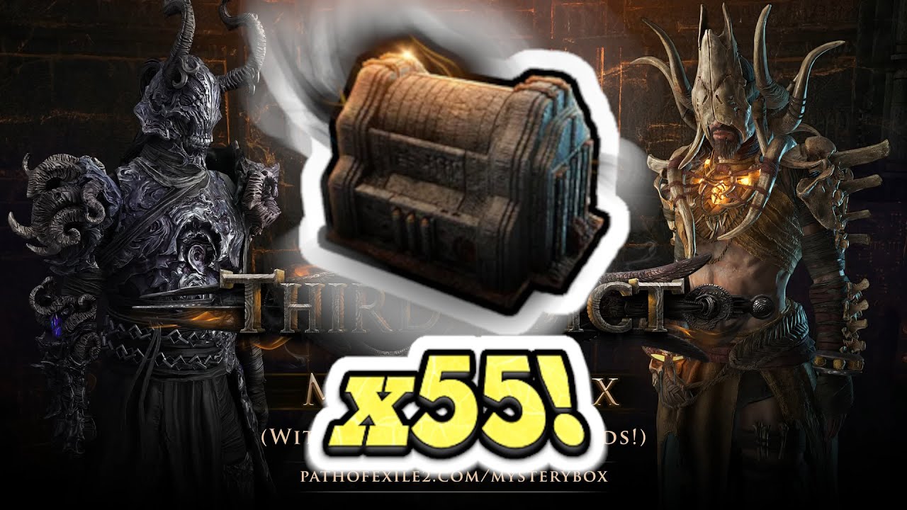 Opening 55 The Third Edict Mystery Box! Path of Exile Keepers of the Flame League!