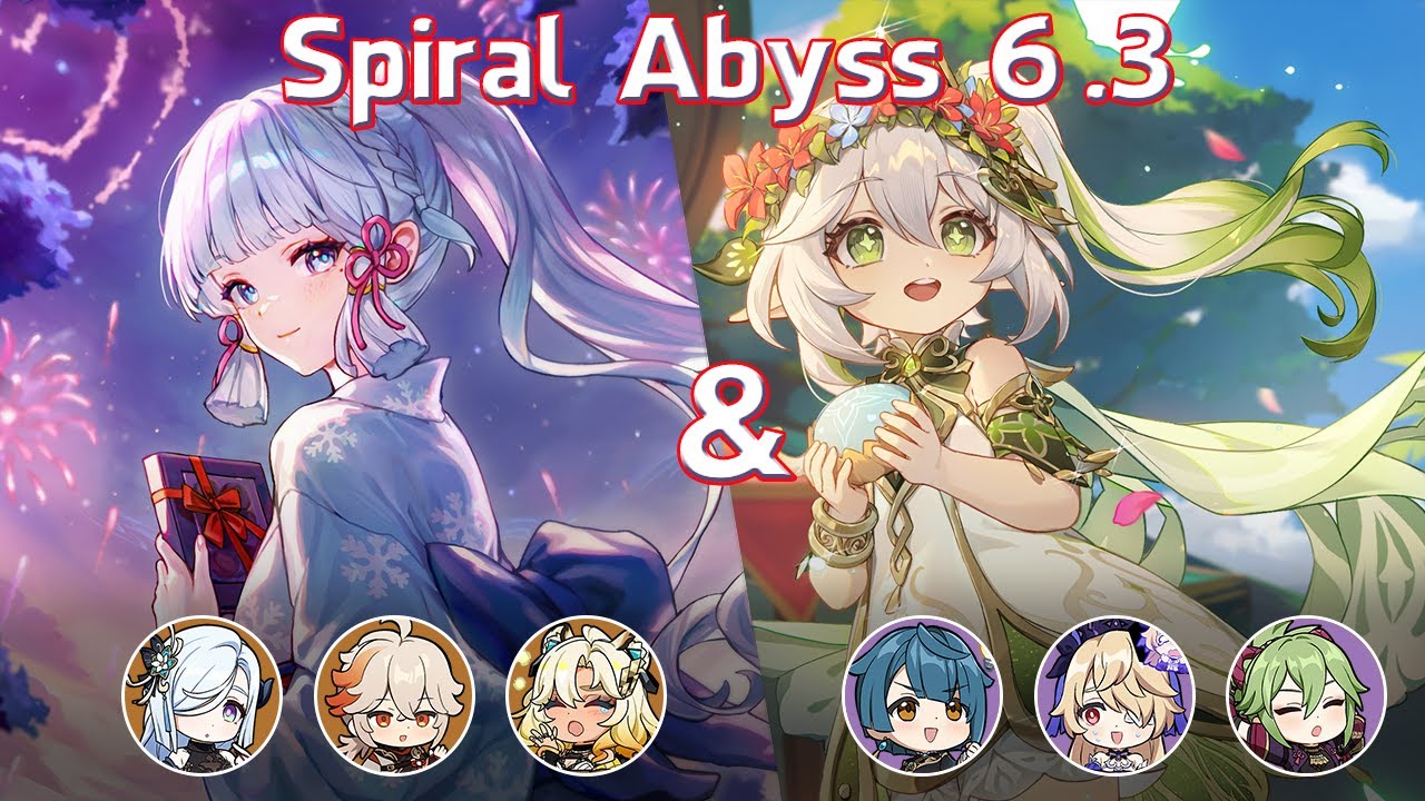 C6 Ayaka & C1 Nahida hyperbloom | Spiral Abyss 6.3 | Genshin Impact