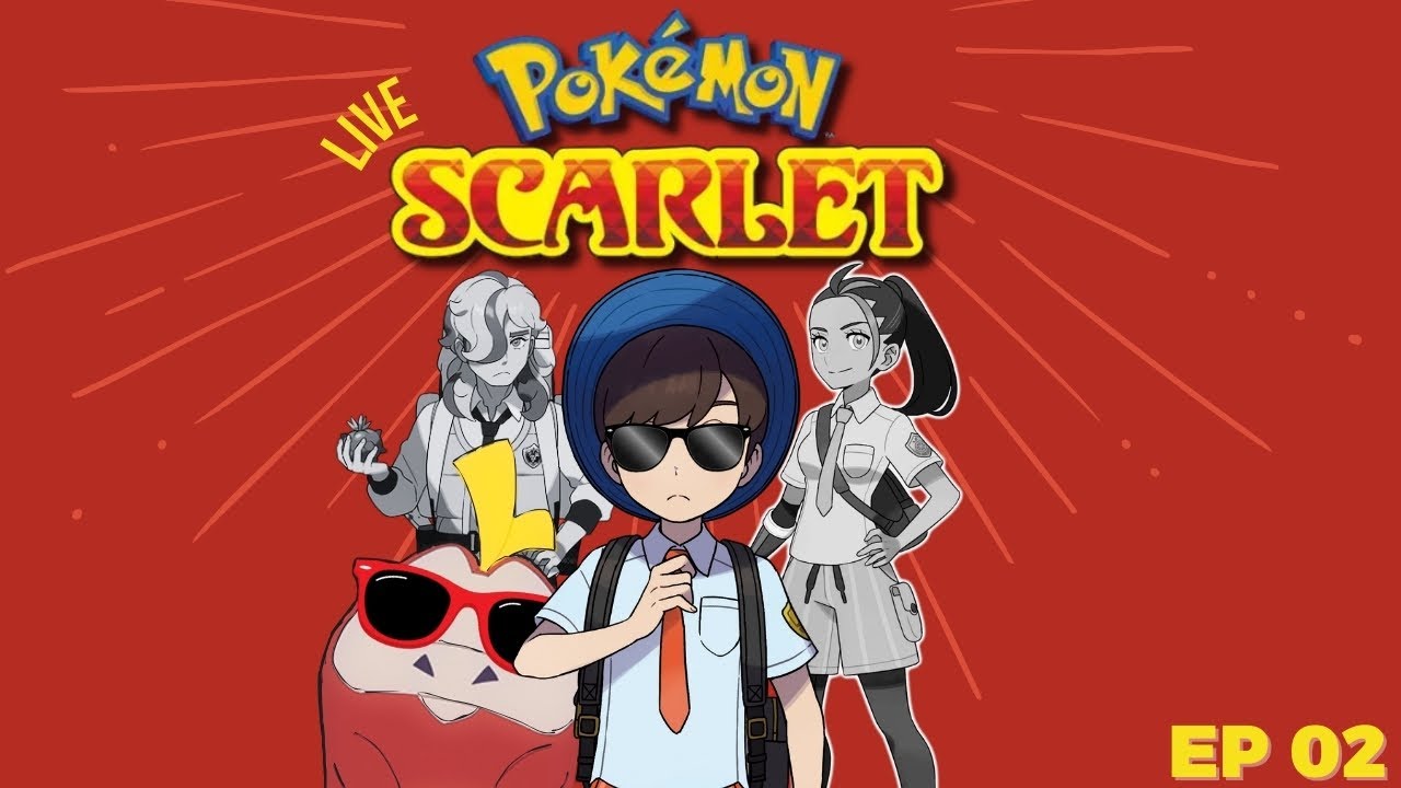 LIVE! POKÉMON SCARLET EP2: MATANDO AULA PRA CONQUISTAR PALDEA