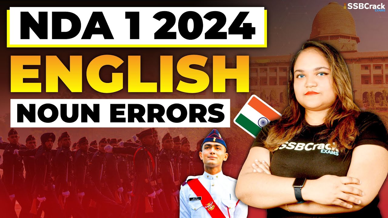Noun Errors In English | NDA 1 2024 | UPSC