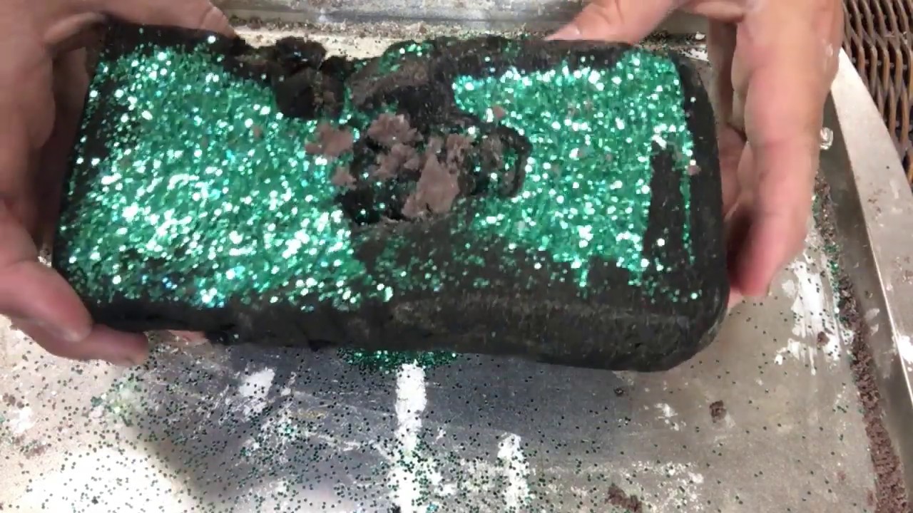 🖤🔥🖤 ASMR Burnt Dry Floral Foam Crush with Glitter🖤🔥🖤