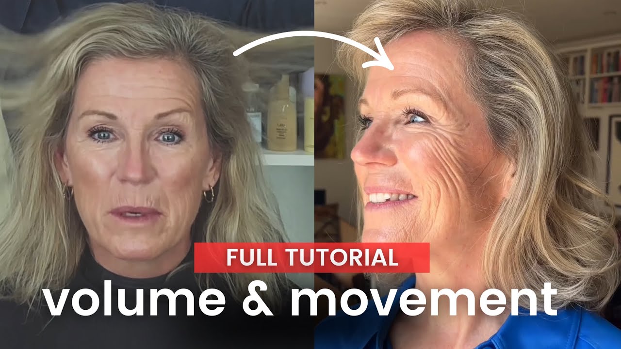 FULL TUTORIAL: VOLUME & MOVEMENT FOR FINE HAIR 