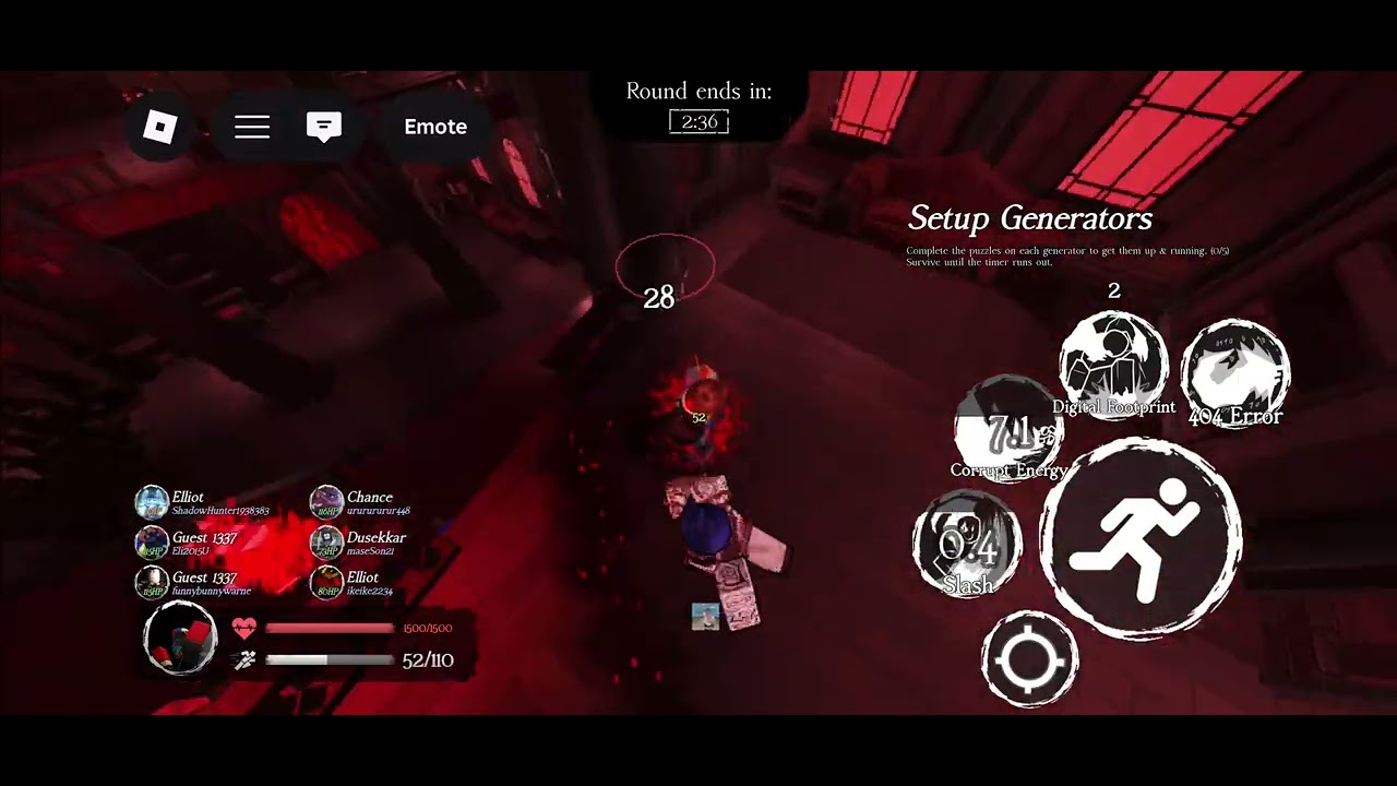 Playing as elliot :P