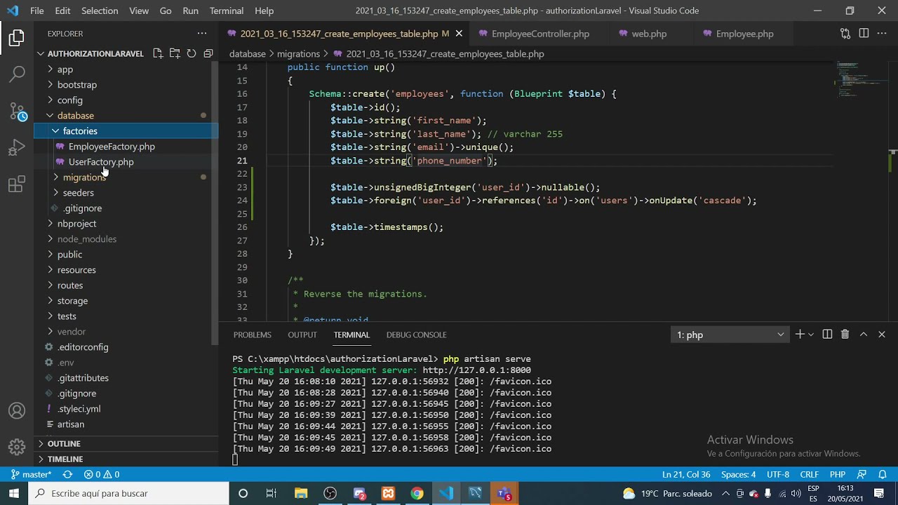 Autorización Laravel