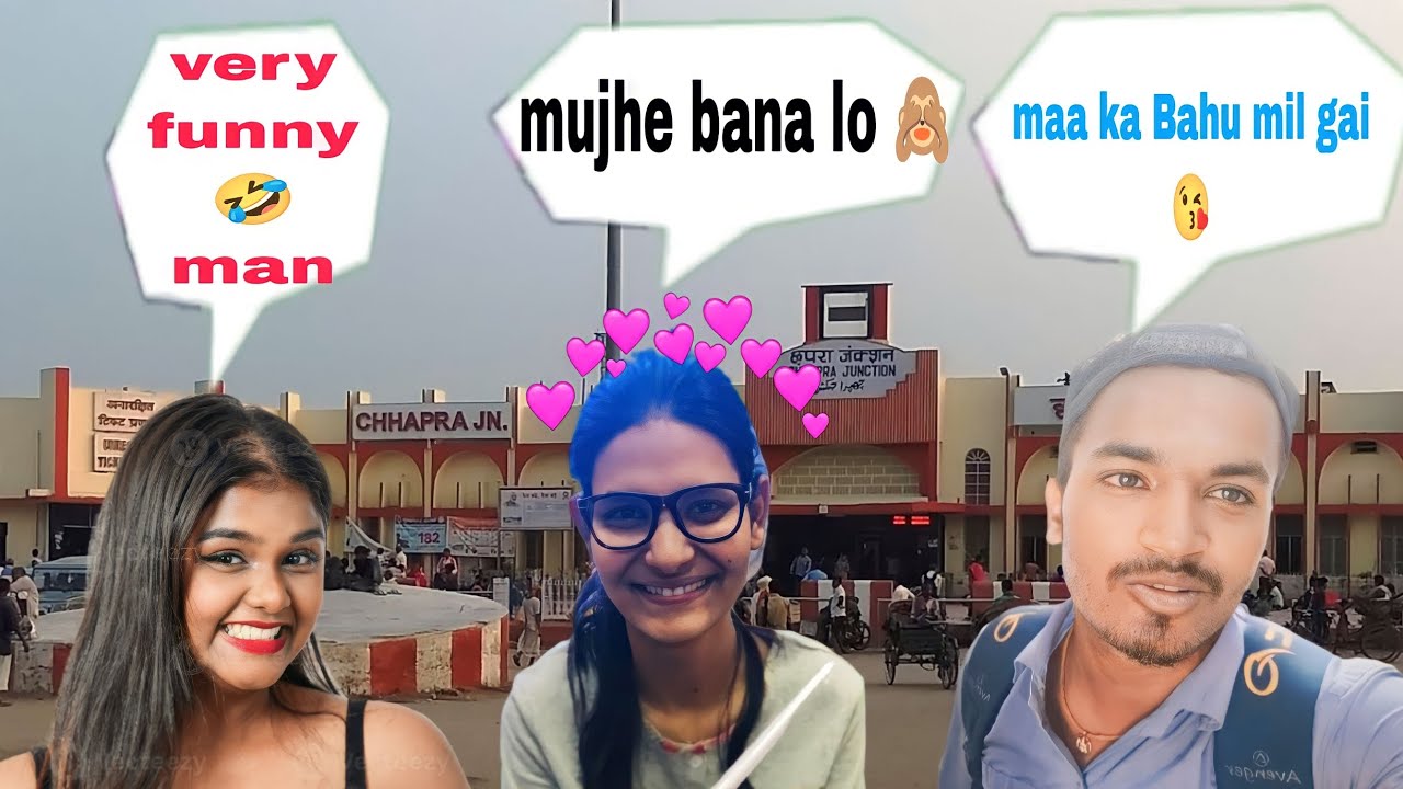 Chhapra Junction Full Masti 😂! daly Vlog/ Girl Reaction 😂 ! Apna Vlogs 7096