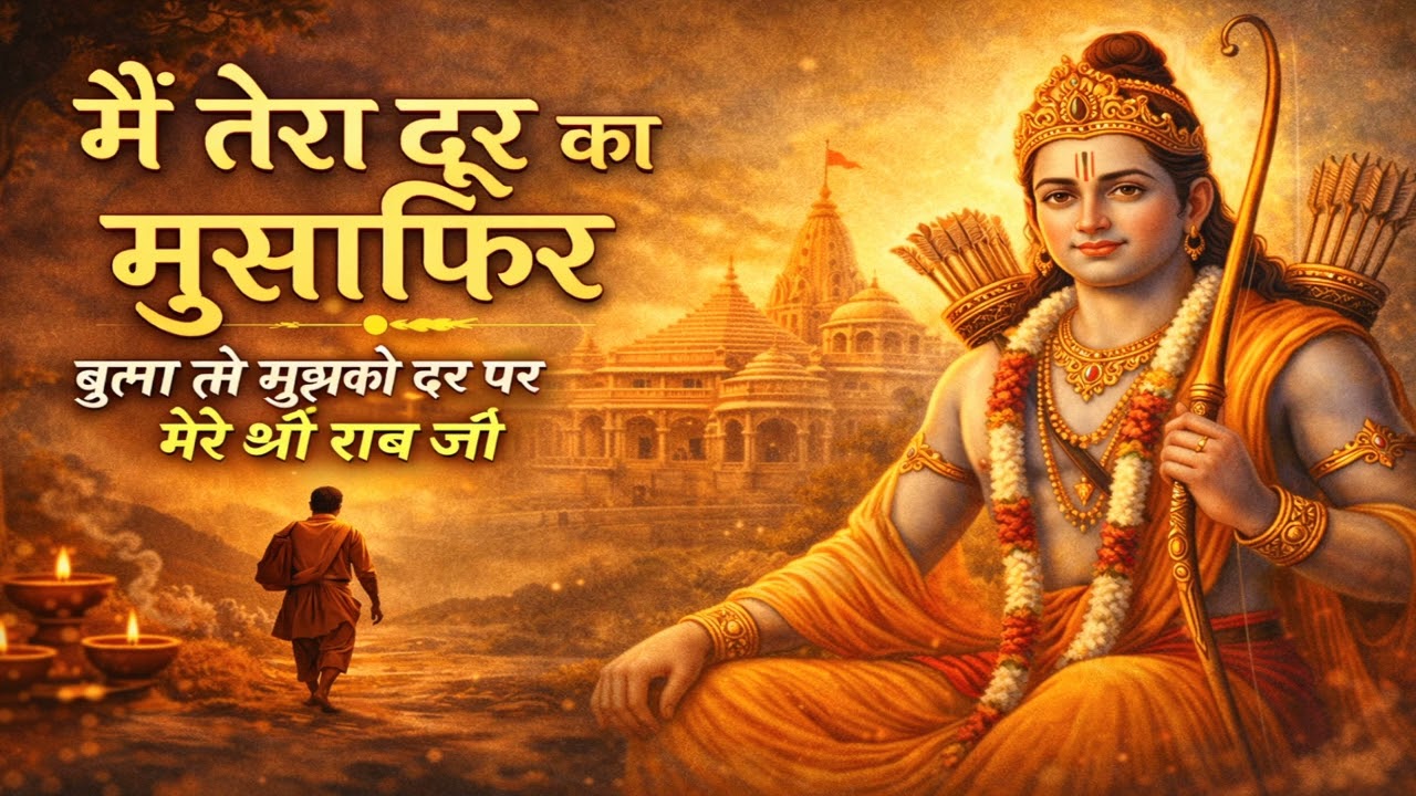 मैं तेरा दूर का मुसाफि़र | Shri Ram Bhajan | Bula Le Mujhko Dar Par Mere Shri Ram Ji | Ram Bhakti So