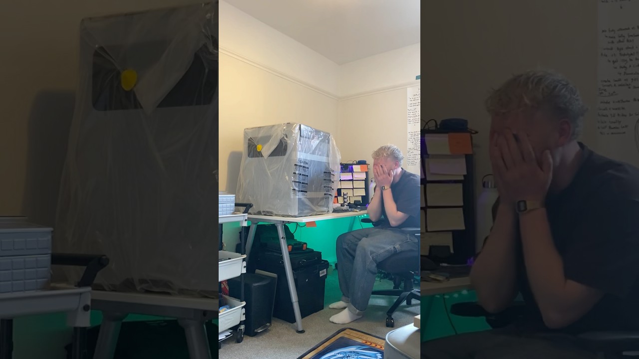 Unboxing the Bambulab H2D 3D printer for my products mini factory #bambulab #tech #business #fyp