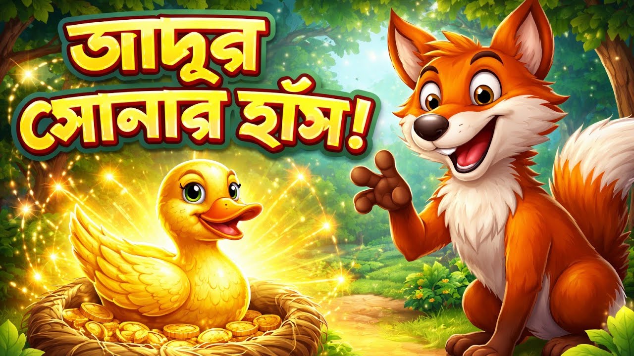 জাদুর সোনার হাঁস l Jadur Sonar Has l New Fox Cartoon l Moral Story l bangla cartoon l cartoon ghori
