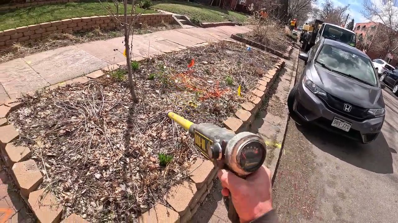 The next shot and explaining the utility locater aka pipe horn (part 4.2)