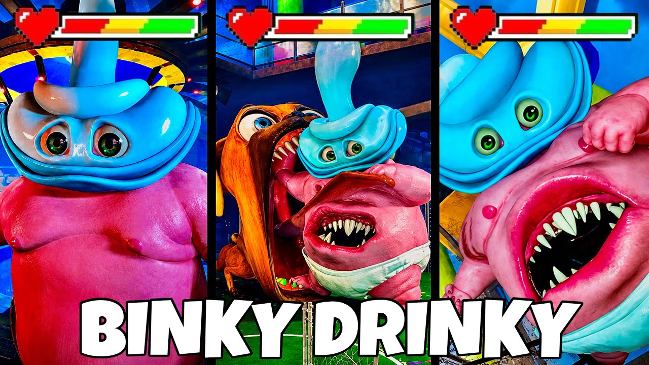 BINKY DRINKY ❗ ALL SCENES with HEALTHBARS & HEALPOINTS ❤️ ► Dark Pals: The 1st Floor