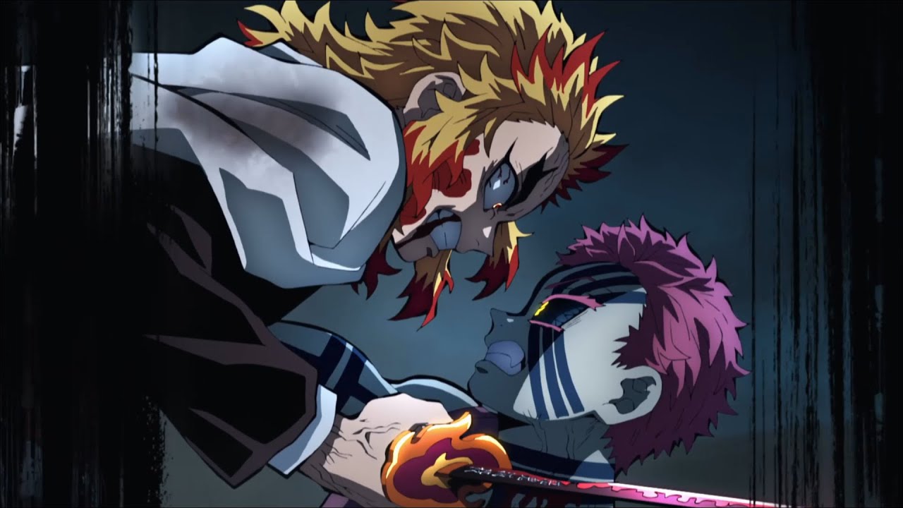 Rengoku's memories & Final Fight vs Akaza OST - Kimetsu No Yaiba Mugen Ressha-hen