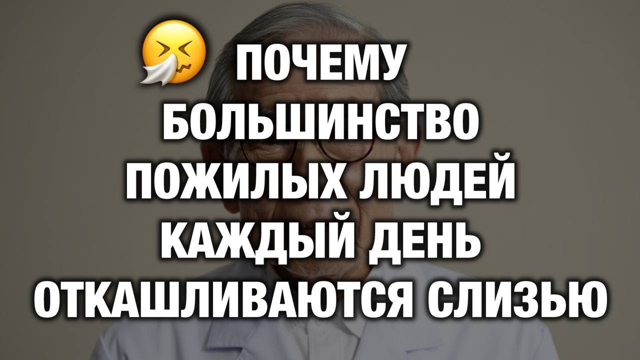 Почему пожилые люди ежедневно откашливают слизь и как естественным образом остановить это после60лет