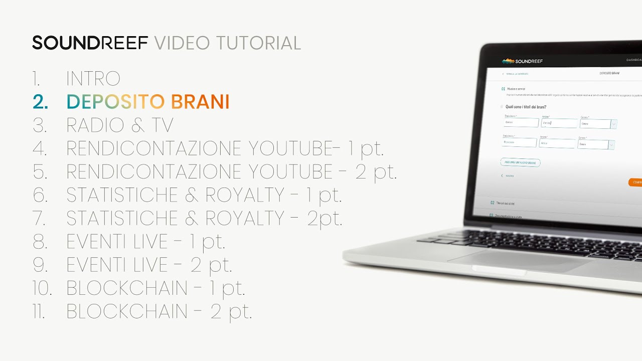 Deposito Brani - Video Tutorial