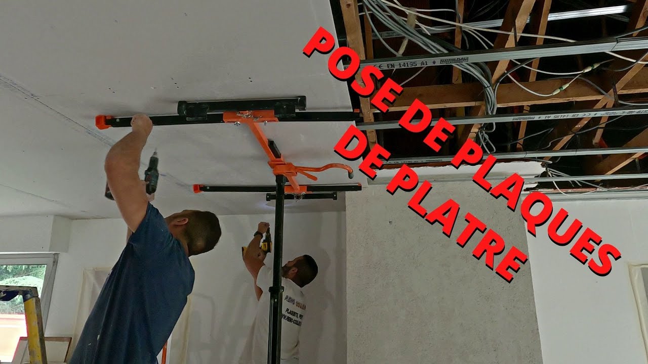 ✅ PLACAGE DES PLAFONDS + BANDE A JOINTS EP.3 (PLAQUE DE PLÂTRE) (HD 4K)