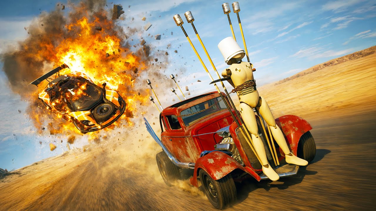 The Deadliest Mad Max Style Race EVER In BeamNG Drive! High Speed Racing & Crashing