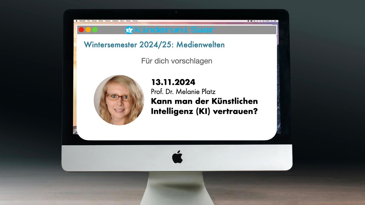 Kann man der Künstlichen Intelligenz (KI) vertrauen? – Prof. Dr. Melanie Platz – WiSe 2024/2025