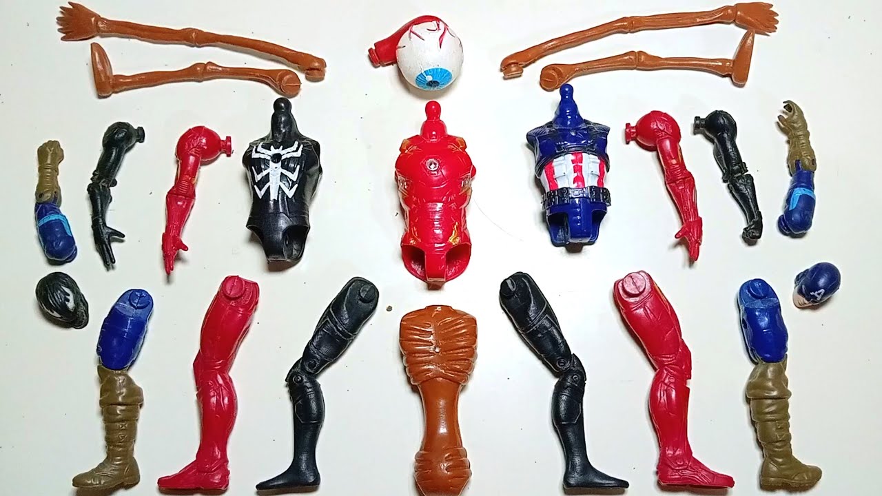 AVENGERS TOYS MARVEL'S, VENOM , IRON MAN, CAPTAIN AMERICA, SIRENHEAD, SUPERHERO TOYS ACTIONS VIDEO 