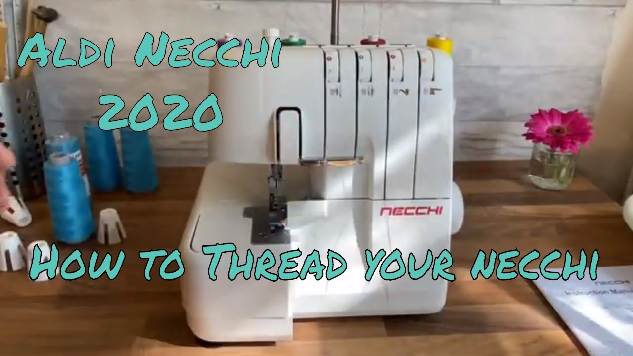 🪡How to Thread your new Overlocker Two methods Necchi OV234 Aldi 2020  #abisden #overlocker