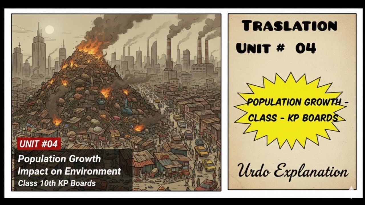 Unit 4 Translation | Population Growth and Its Impact on Environment | Class 10 kp
