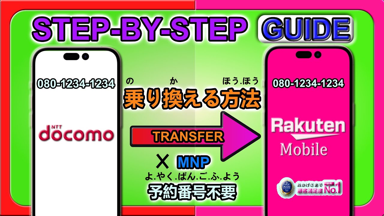 Перейдите на Rakuten Mobile с DOCOMO &mdash; номер бронирования MNP не т...