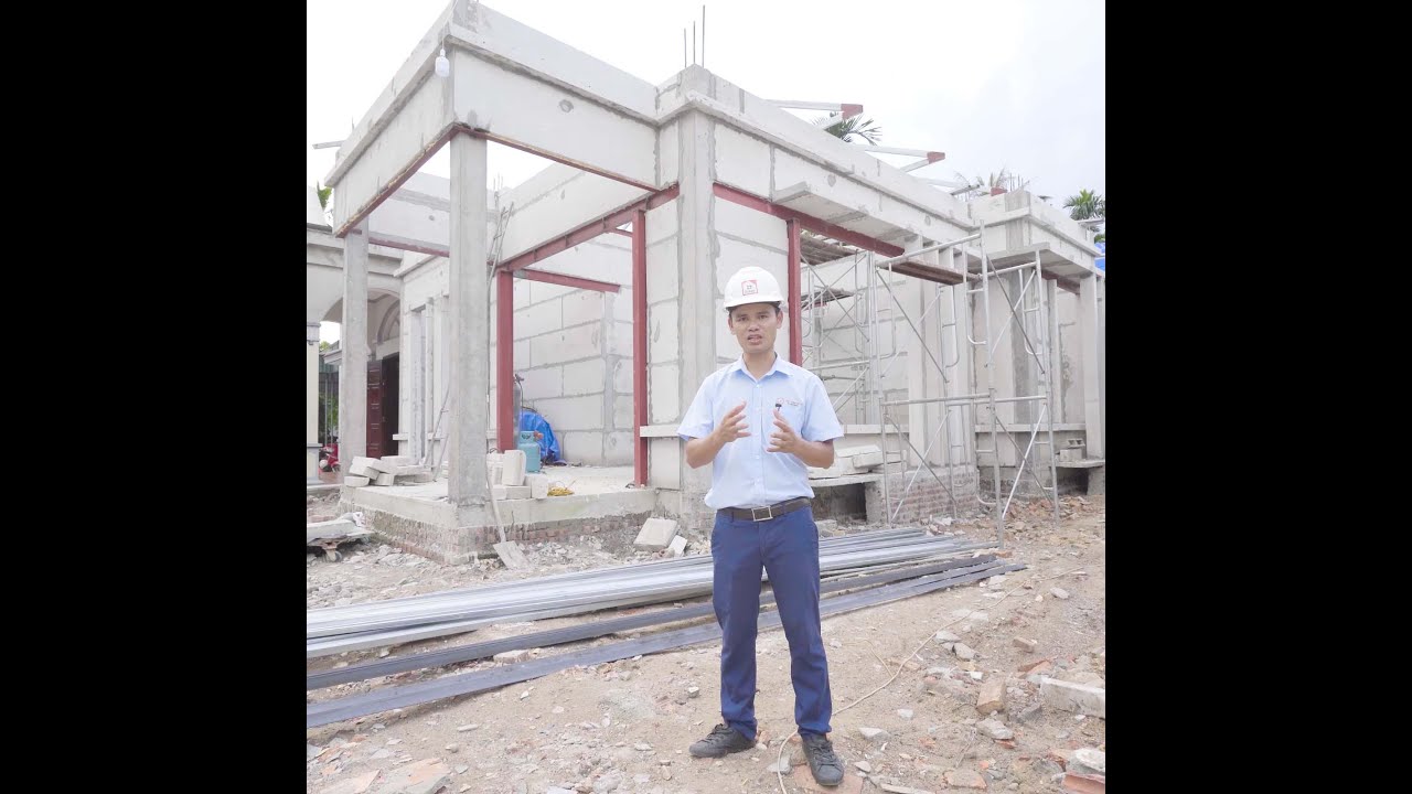 Ngôi Nhà Được Xây Dựng Bằng Tấm Panel Bê Tông Khí Chưng Áp Tại Đông Triều - Quảng Ninh