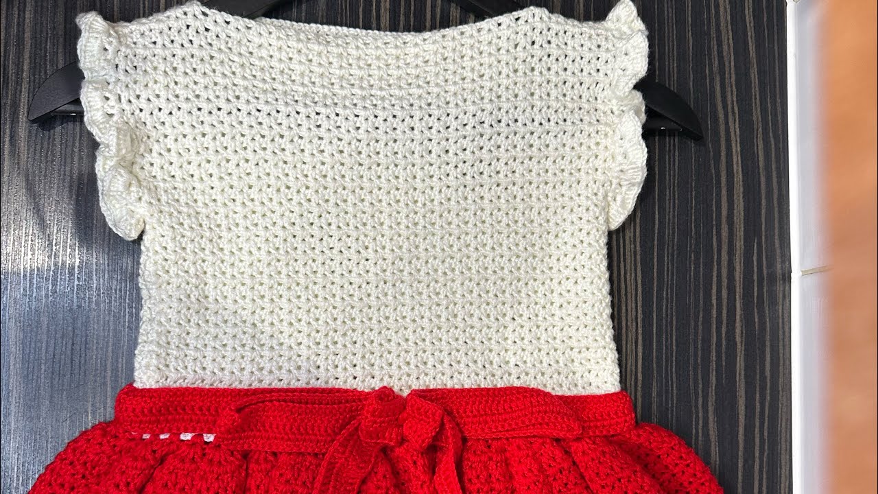 Girls crochet dress very beautiful
