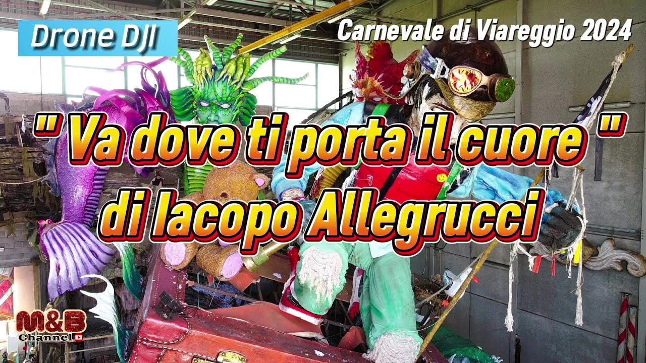Carnevale di Viareggio 2024...Va dove ti porta il cuore ( 1° categoria di Iacopo Allegrucci )