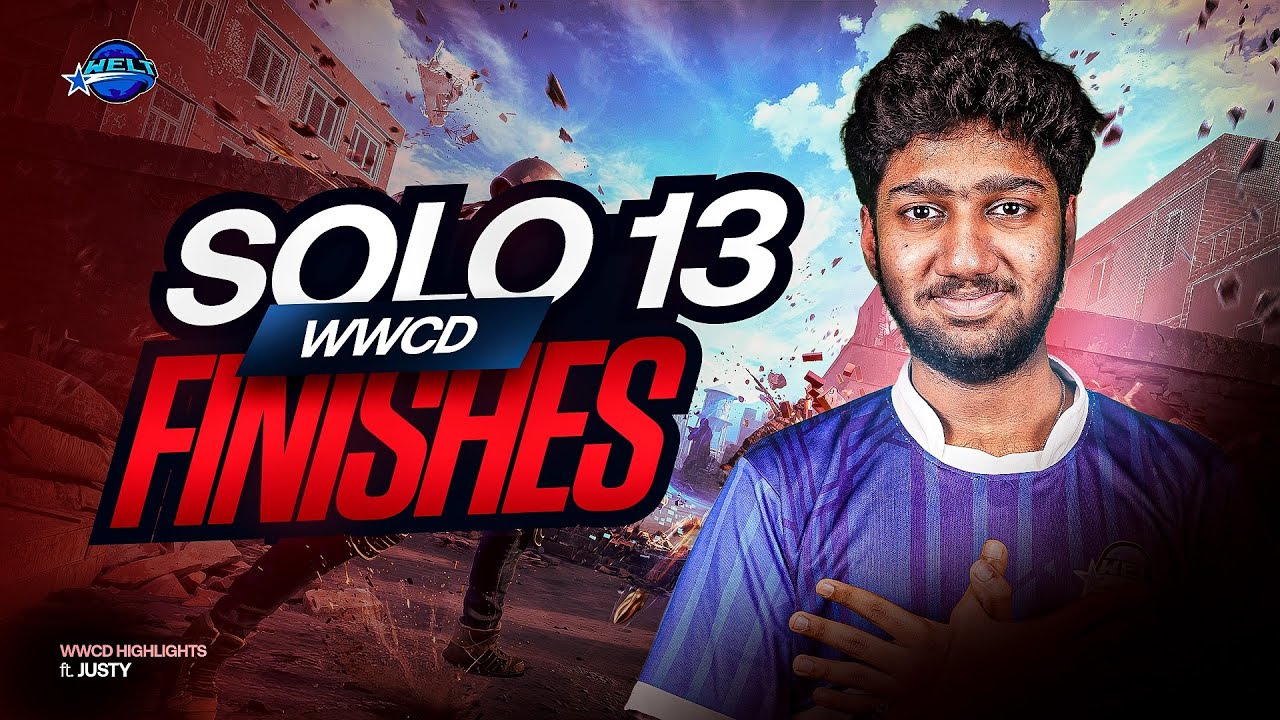 SOLO 13 KILL 🥶INTENSE WWCD | WHELTwJusty06 | Welt esports 💙