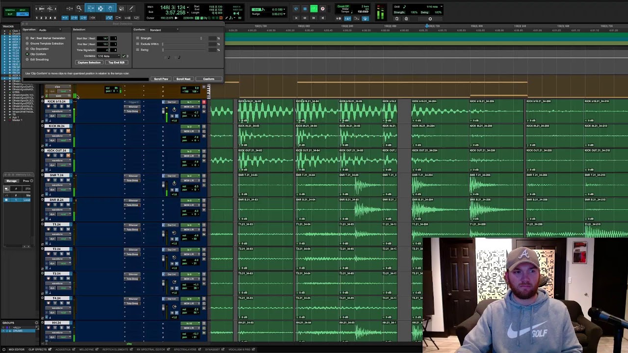 Editing some drums!