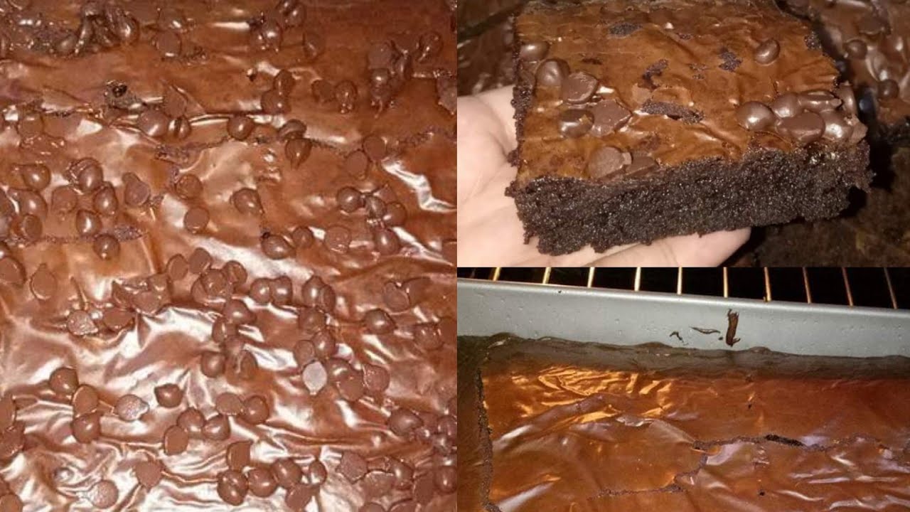 Fudgy brownies with shiny crust