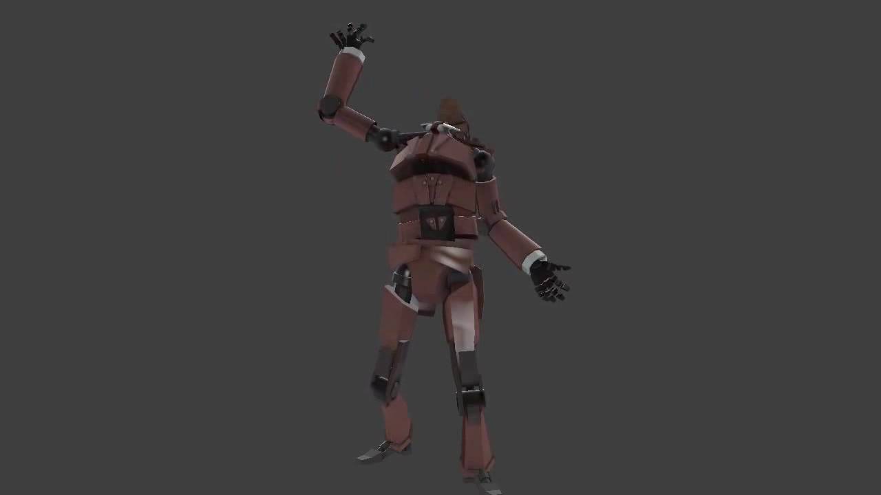 Robot headshot and backstab animations