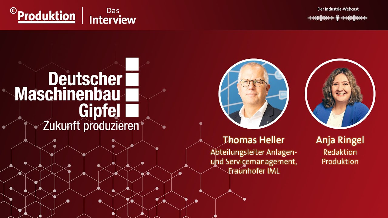 Thomas Heller (Fraunhofer IML) über Smart Maintenance im Maschinenbau