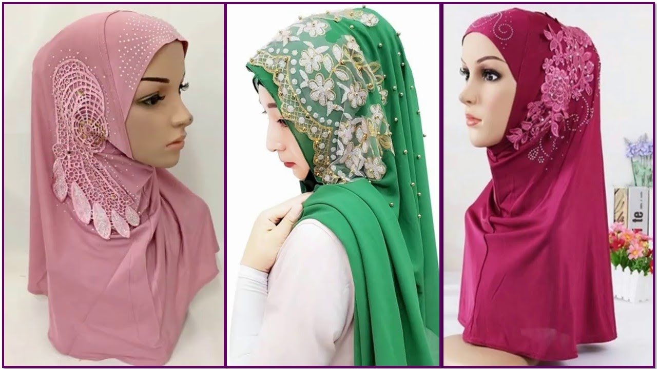 Party Wear Hijab Designs and Styles || Graceful Hijab Design Collection of 2020