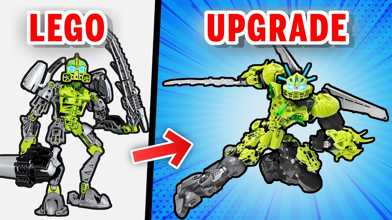 Использование деталей LEGO от LEWA для создания самодельных конструкторов Bionicle