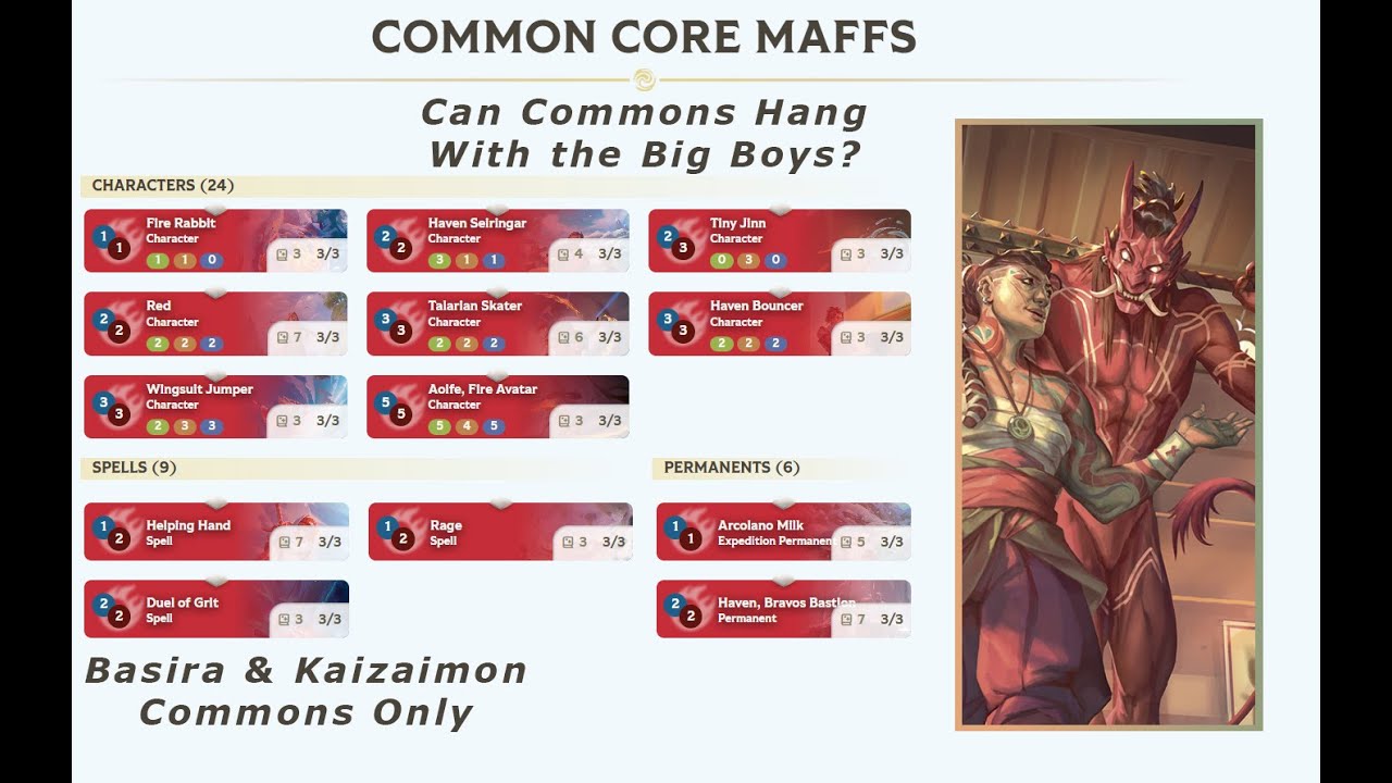 Basira & Kaizaimon Commons Only: Can Commons Hang with the Big Boys? Altered Gameplay & Deckbuild