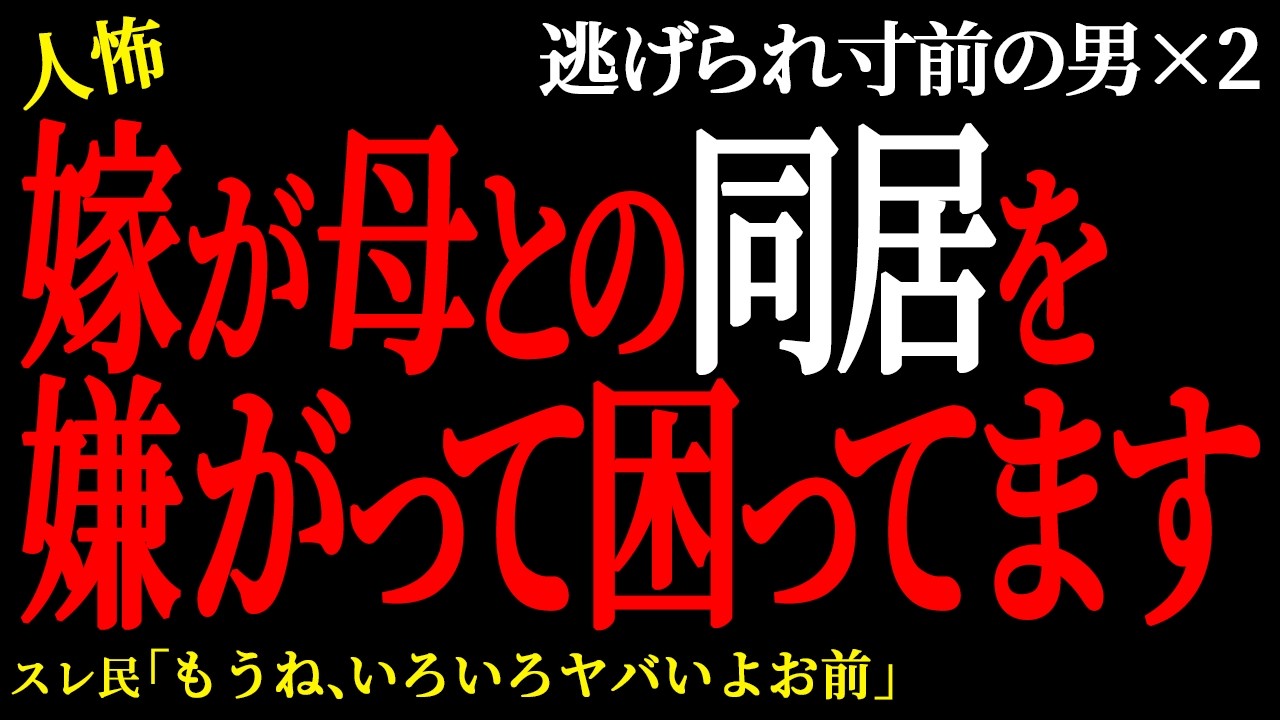 【2chヒトコワ】  親の都合で「やっぱ結婚式したい」と言ったら嫁に離婚されそう  （逃げられ男60）未解決まとめ【人怖】